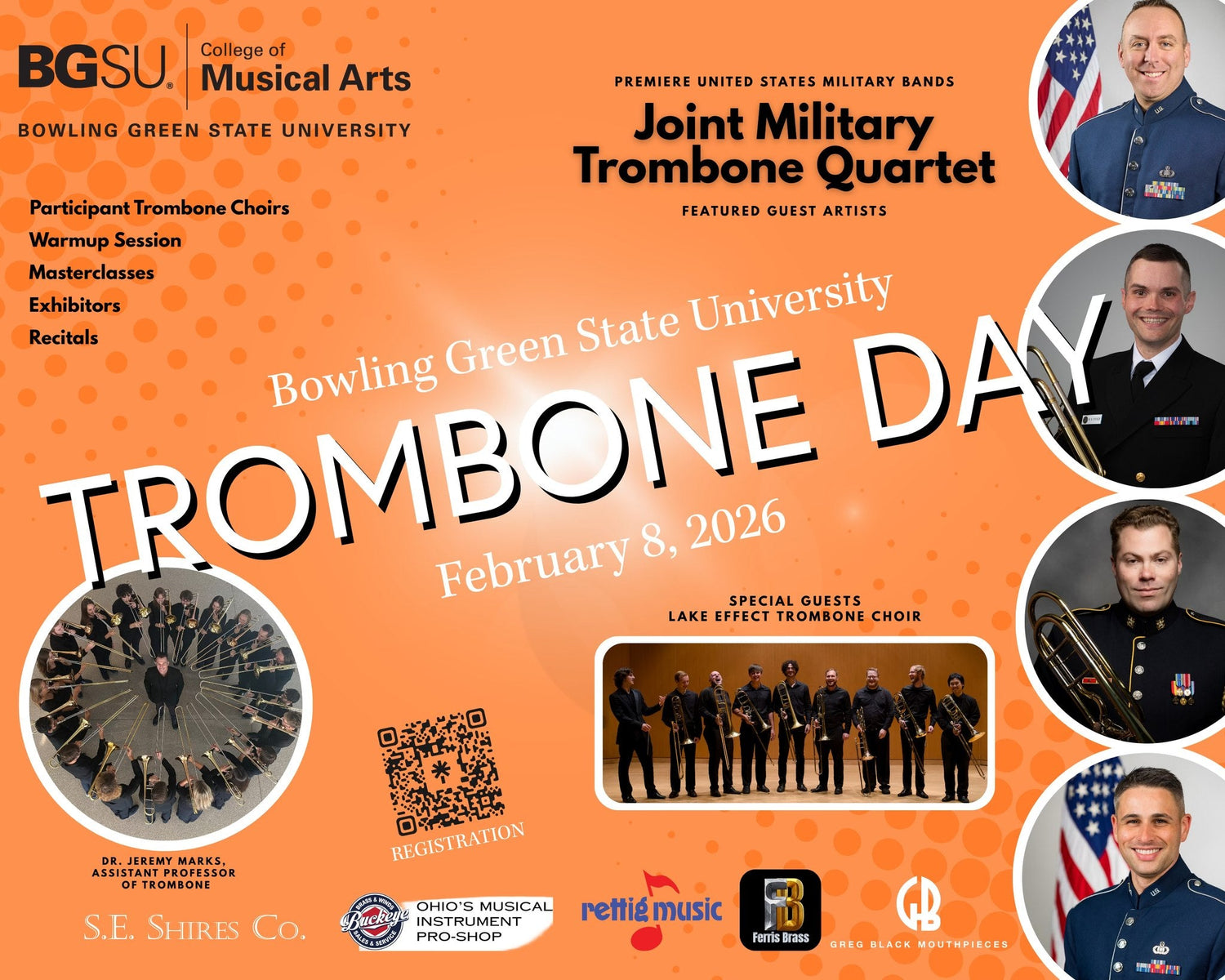 Bowling Green State University Trombone Day is February 8, 2026