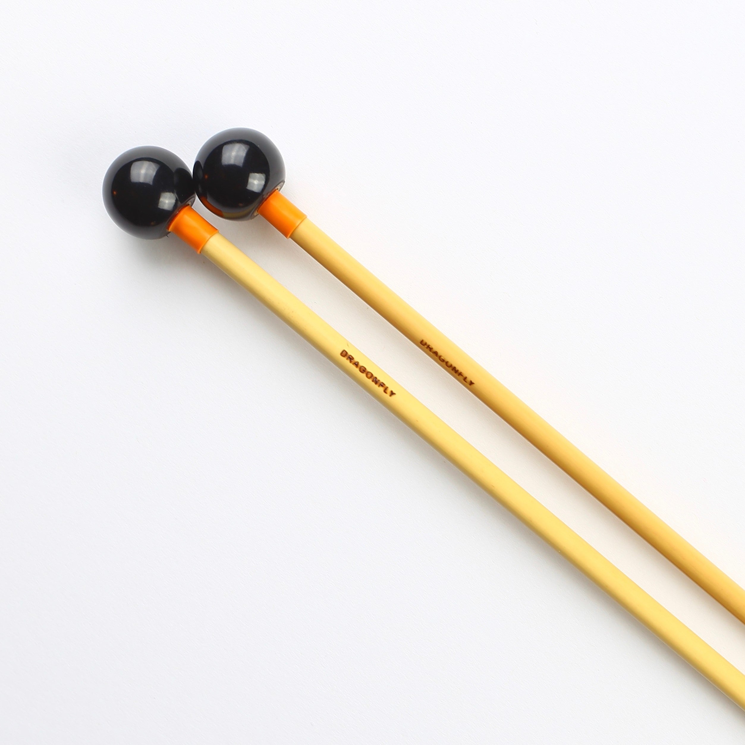 Dragonfly 1BR 1" Black Rattan Bell Mallets