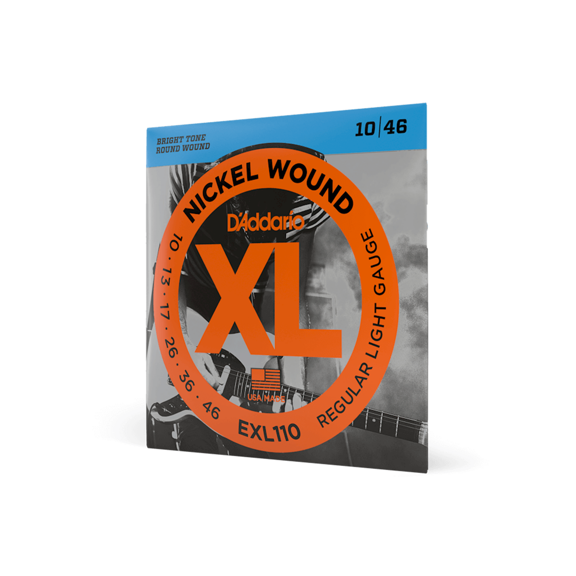 D'Addario Nickel Wound XL Regular Light Gauge Electric Guitar String Set