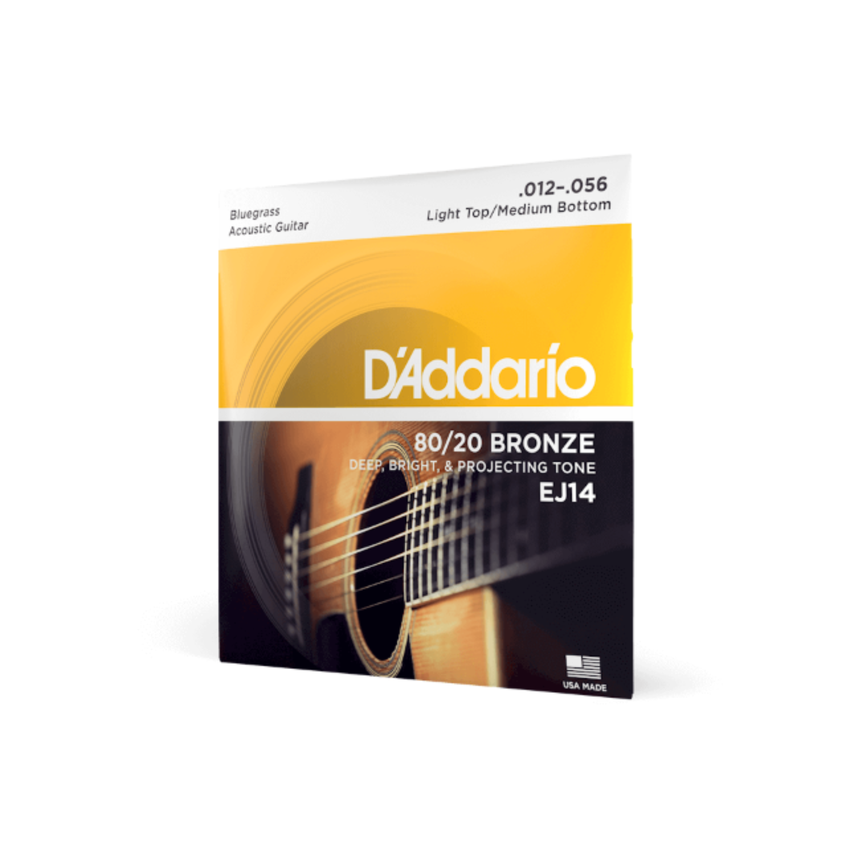 D'addario 80/20 Bronze EJ12 Bluegrass Acoustic Guitar Strings