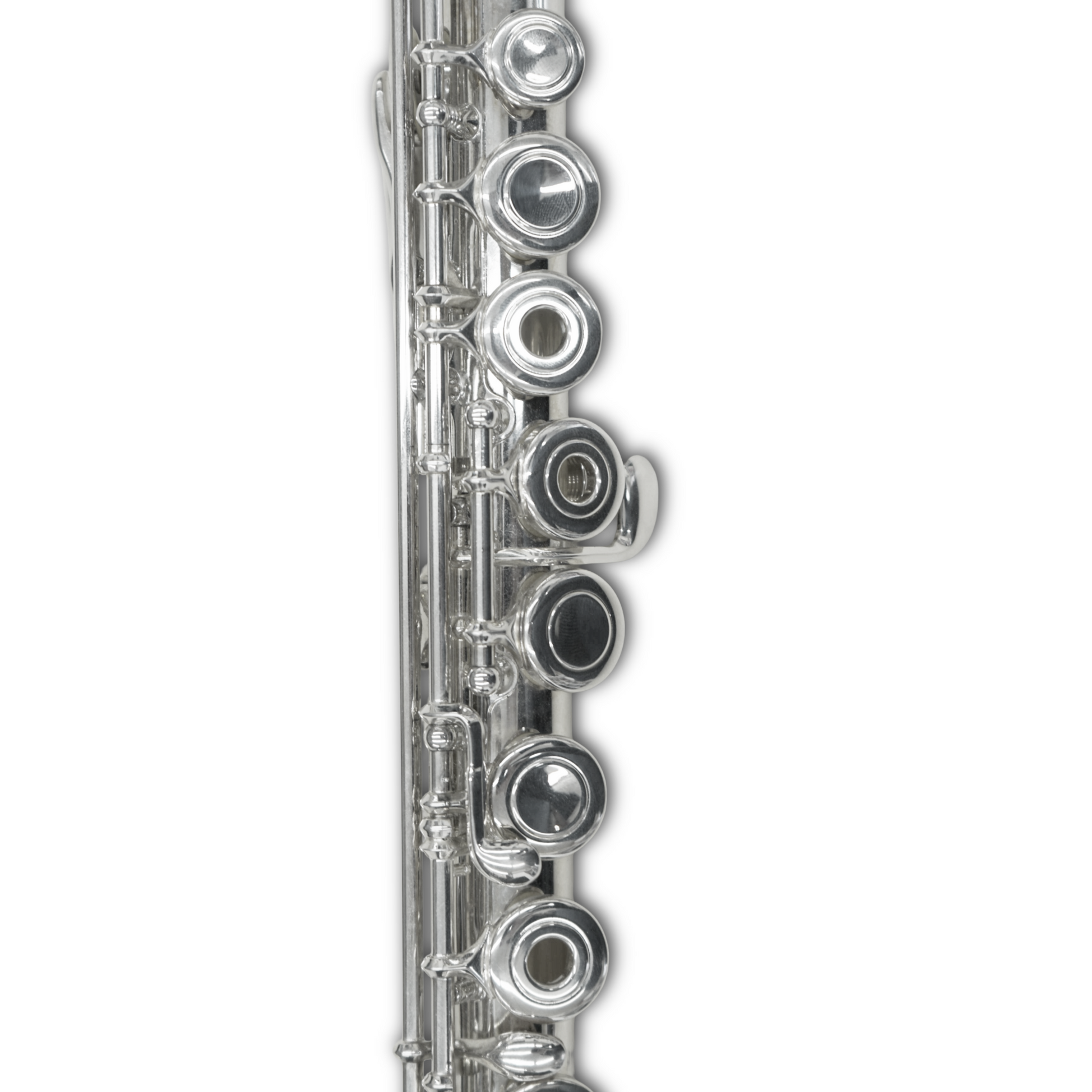 Close-up of keywork on Gemeinhardt 3OSBNG Flute