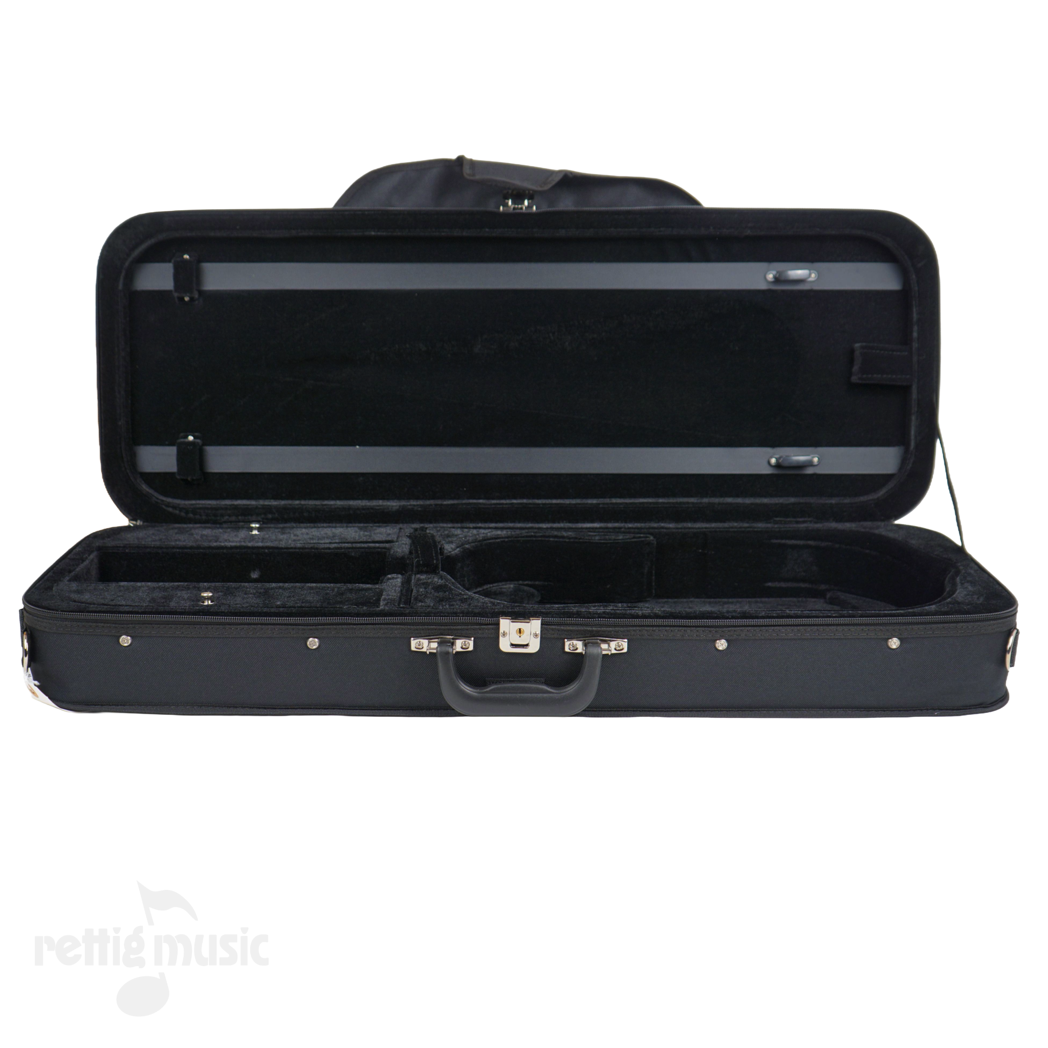 Open View of Howard Core Oblong Viola Case
