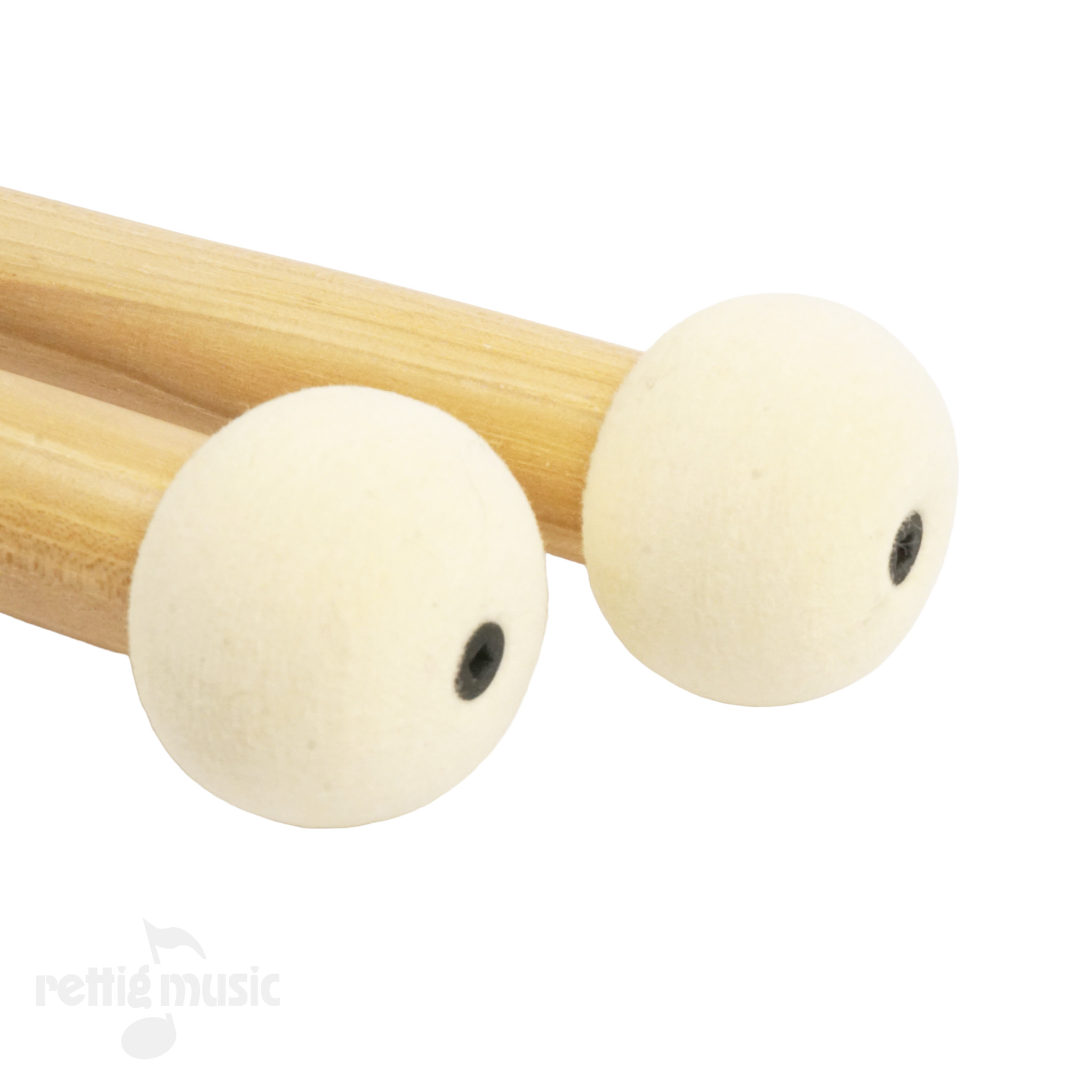 Closeup of Innovative Percussion Field Series Bass Drum Mallets FBX1 Extra Small
