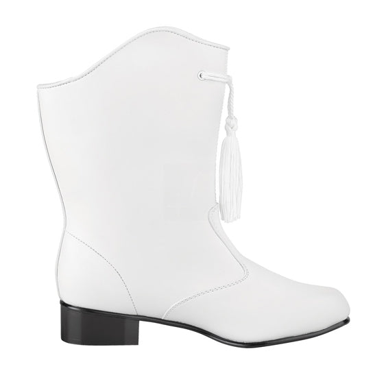 Traditional Leather Boot – White – Womens