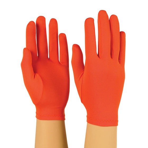 Polyester Stretch Gloves-Orange
