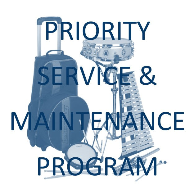 Priority Service/Maintenance Program for Student Percussion Kits