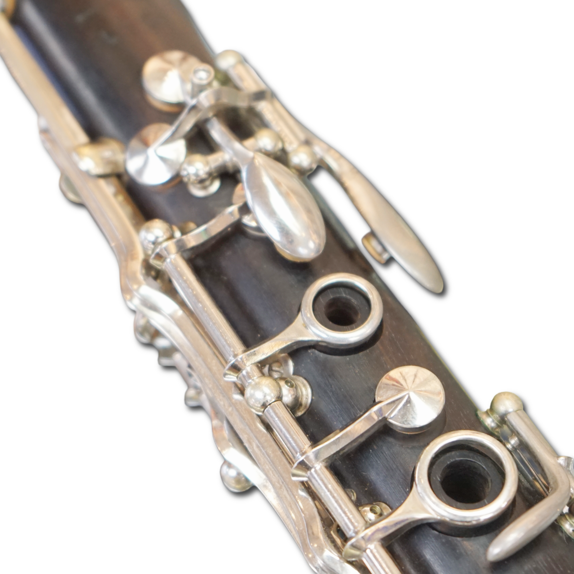 Close-up of Pre-Owned Buffet R13 Wood Clarinet Keywork