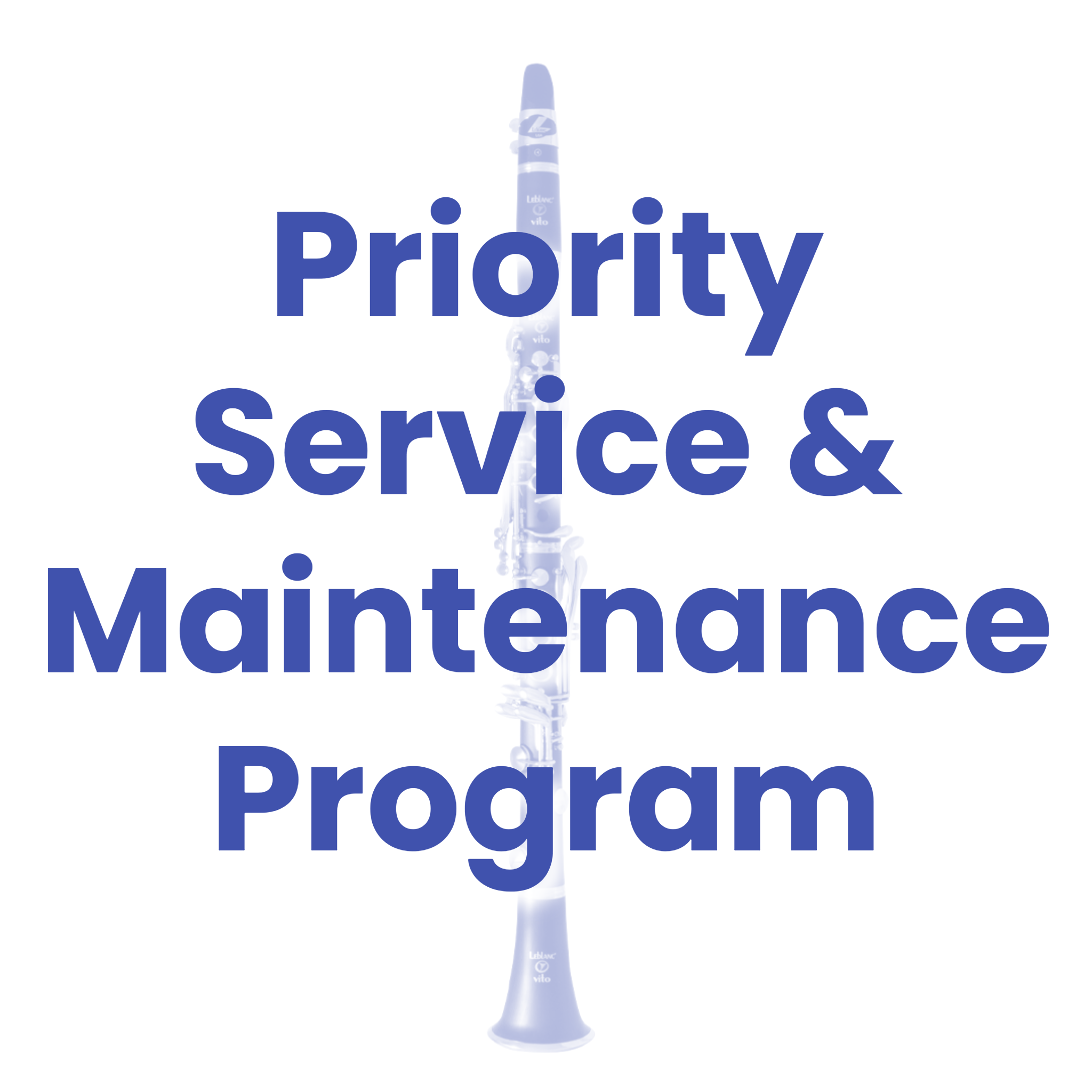 Priority Service and Maintenance Program for Student Clarinets