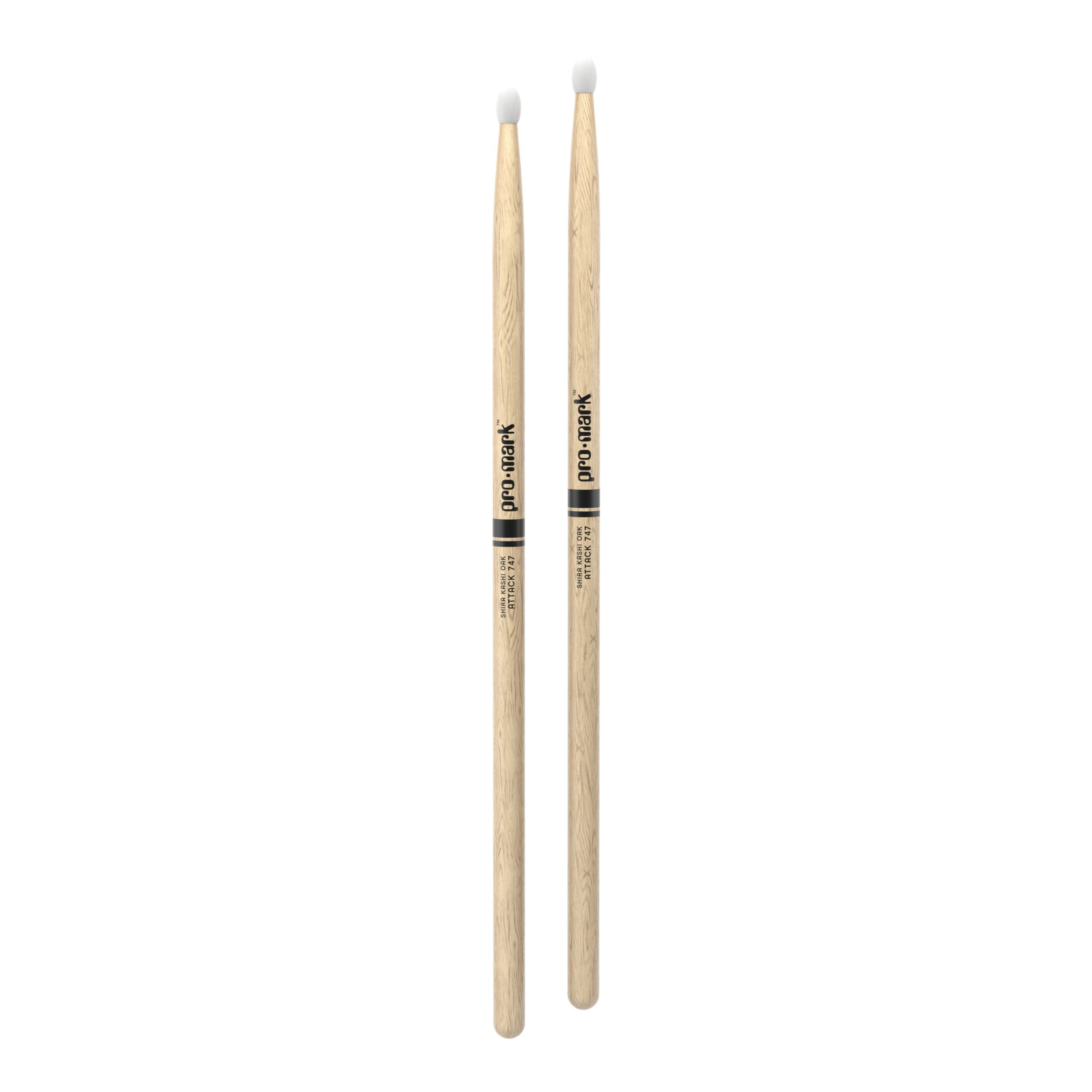 Promark PW747N Shira Kashi Oak 747 Drumsticks - Nylon Tip
