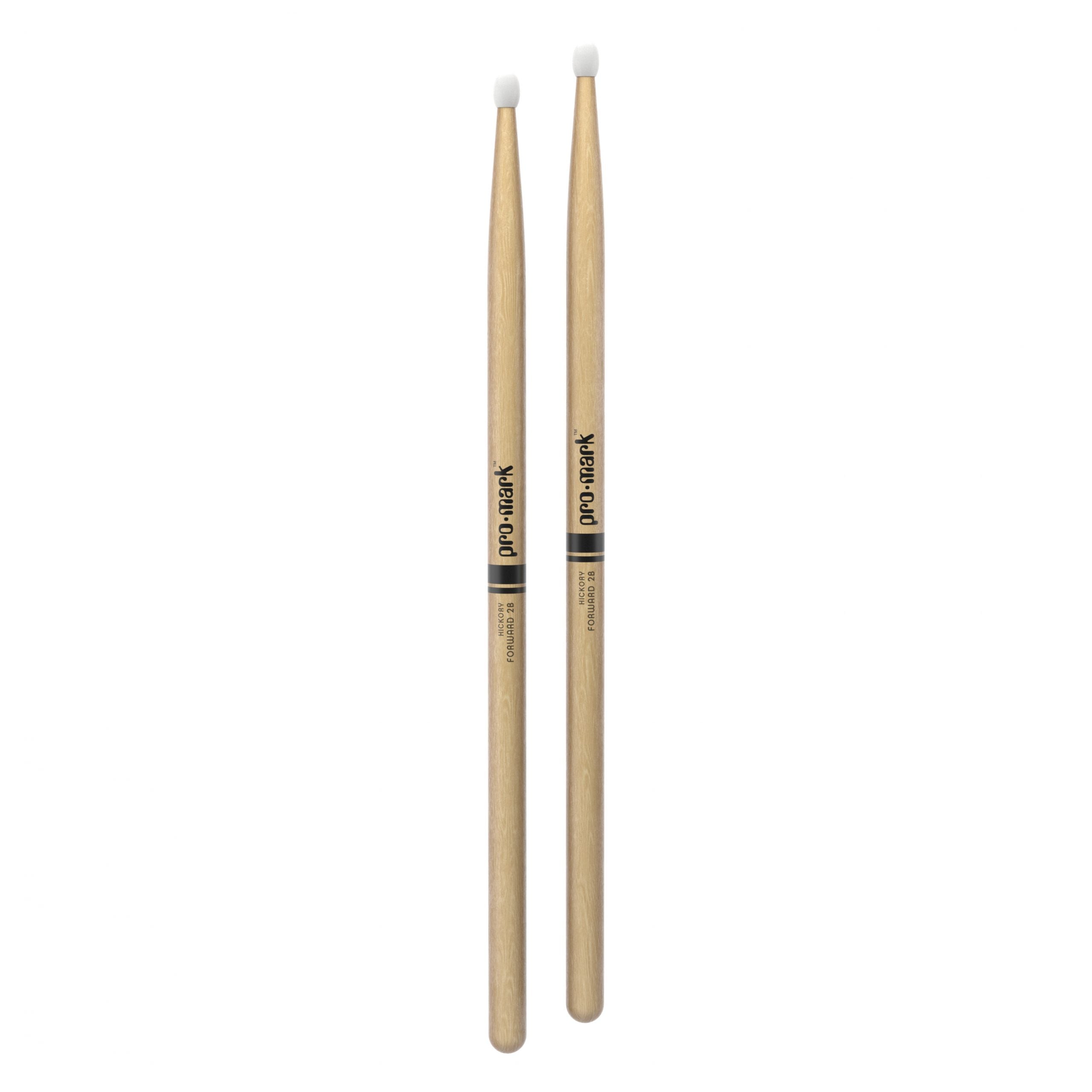 Promark TX2BN Hickory 2B Drumsticks - Nylon Tip