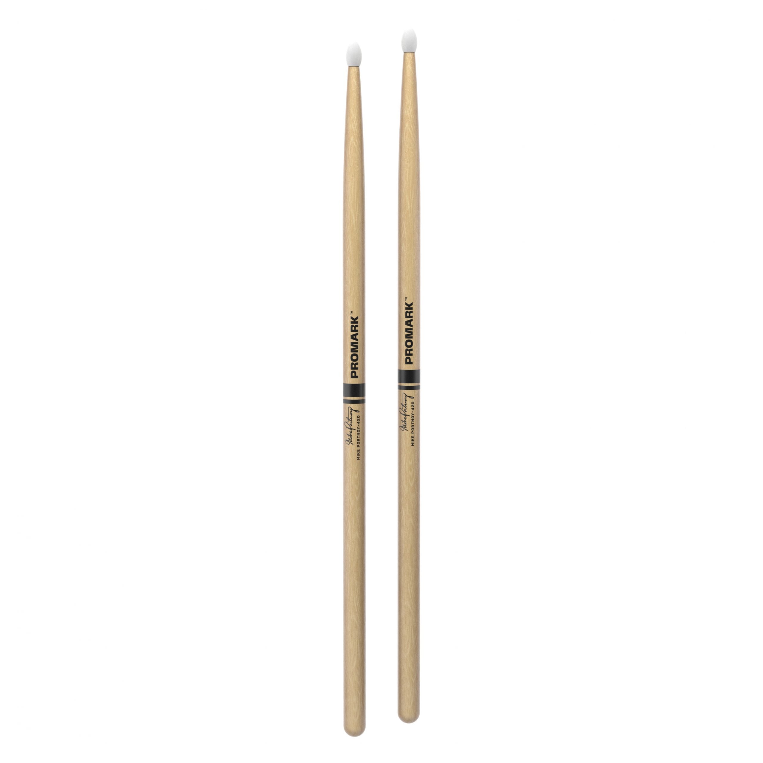 Promark TX420N Hickory Mike Portnoy 420 Drumsticks - Nylon Tip
