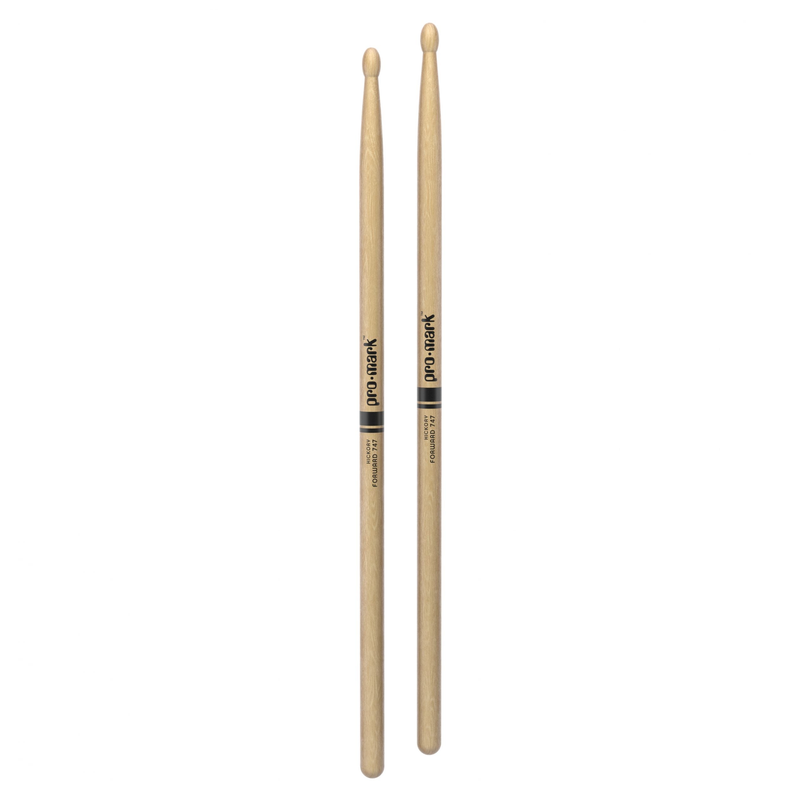 Promark TX747W Hickory 747 Drumsticks - Wood Tip
