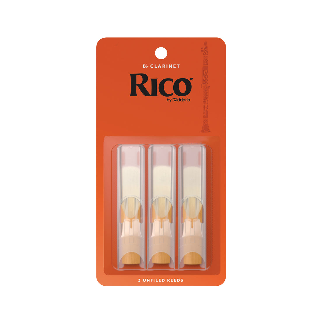 Rico Bb Clarinet Reeds - 3-Pack