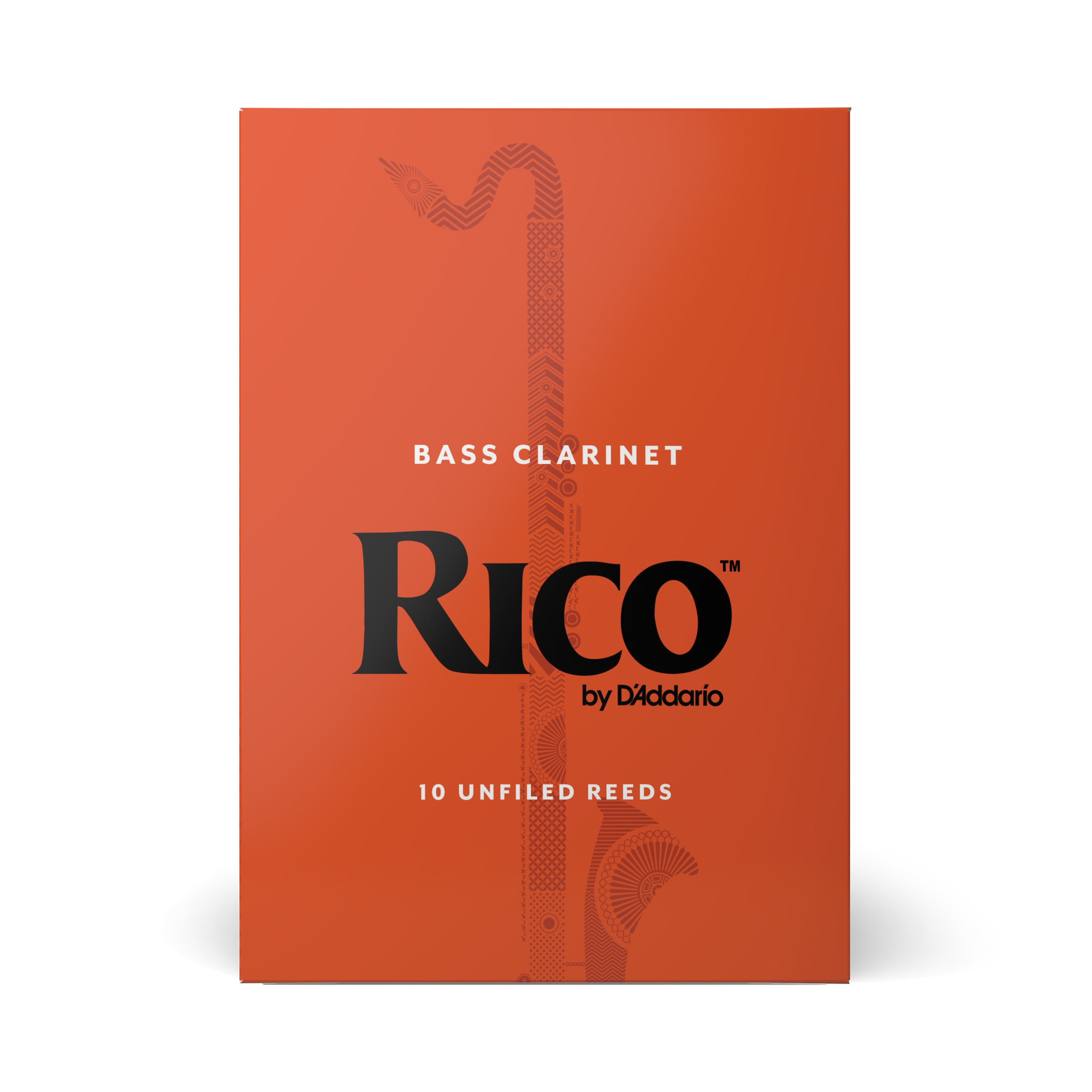 Rico Bass Clarinet Reeds - Box of 10 (Strength 2.5)