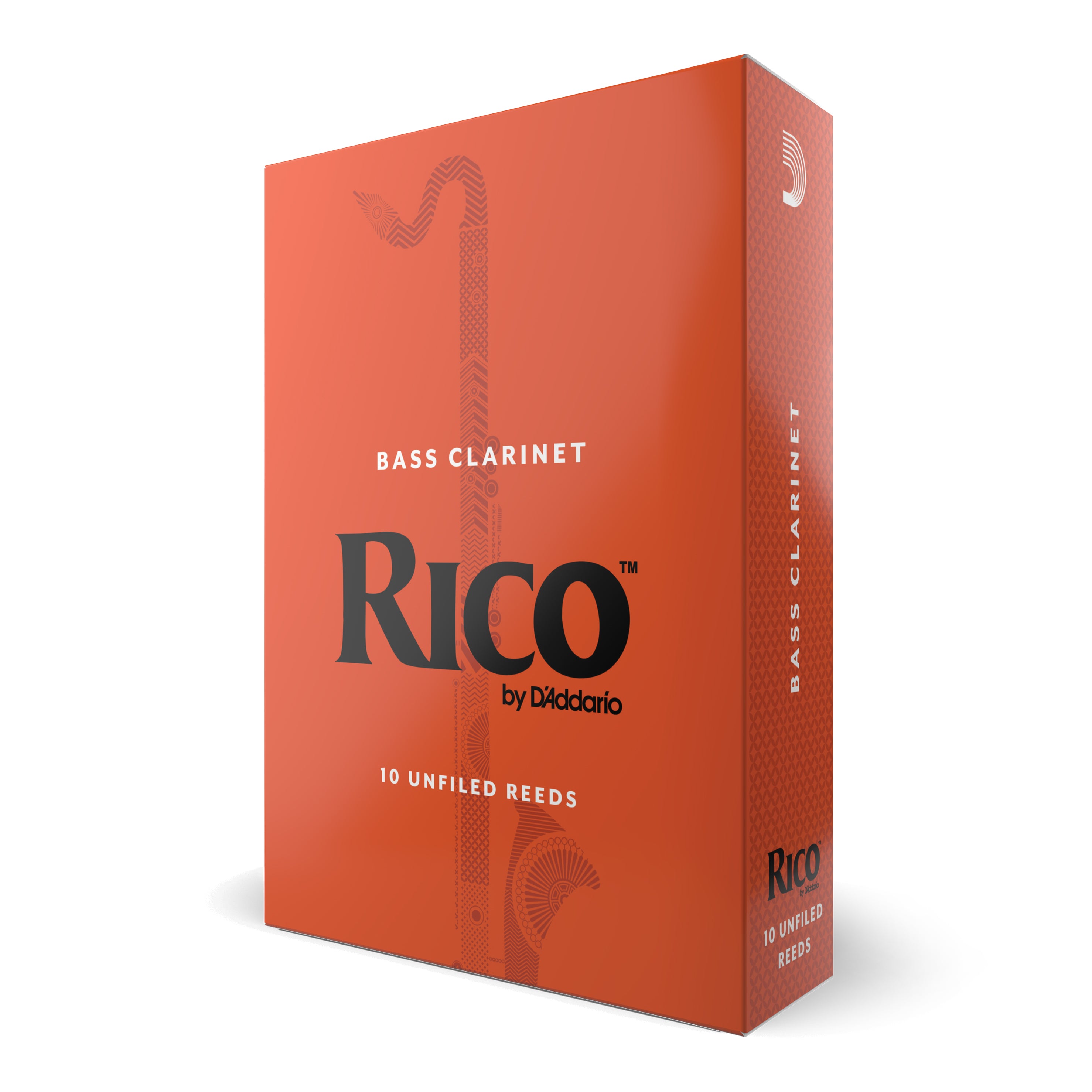 Rico Bass Clarinet Reeds - Box of 10 (Strength 2.5)