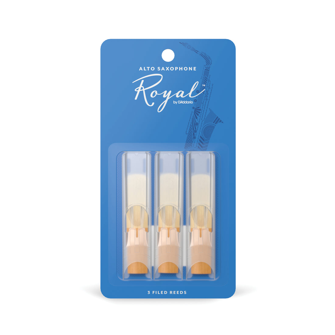 Rico Royal Alto Saxophone Reeds - 3-Pack