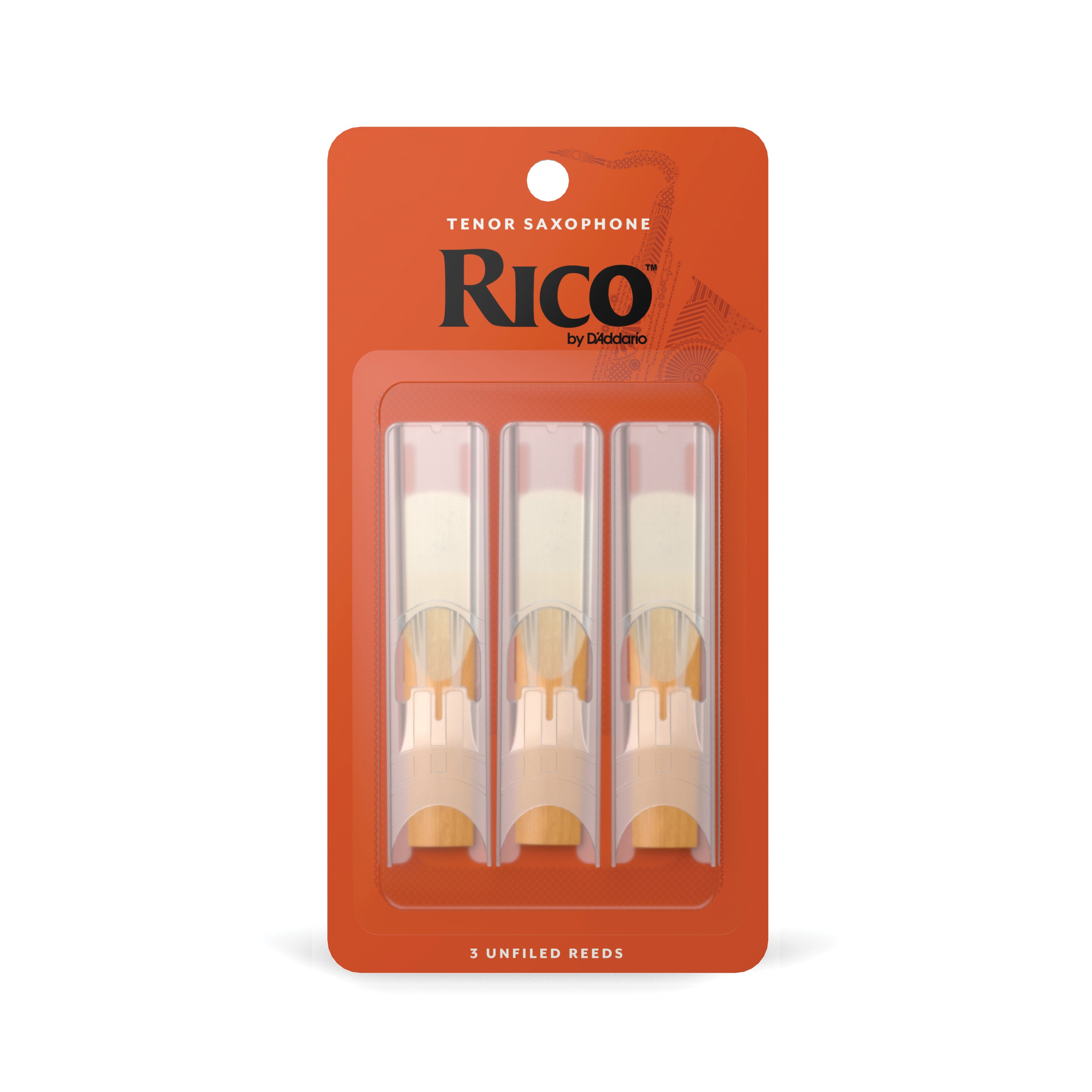 Rico Tenor Saxophone Reeds - 3-Pack (Strength 2.5)