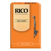 Rico Bass Clarinet Reeds - Box of 10 (Strength 2.5-3.5)