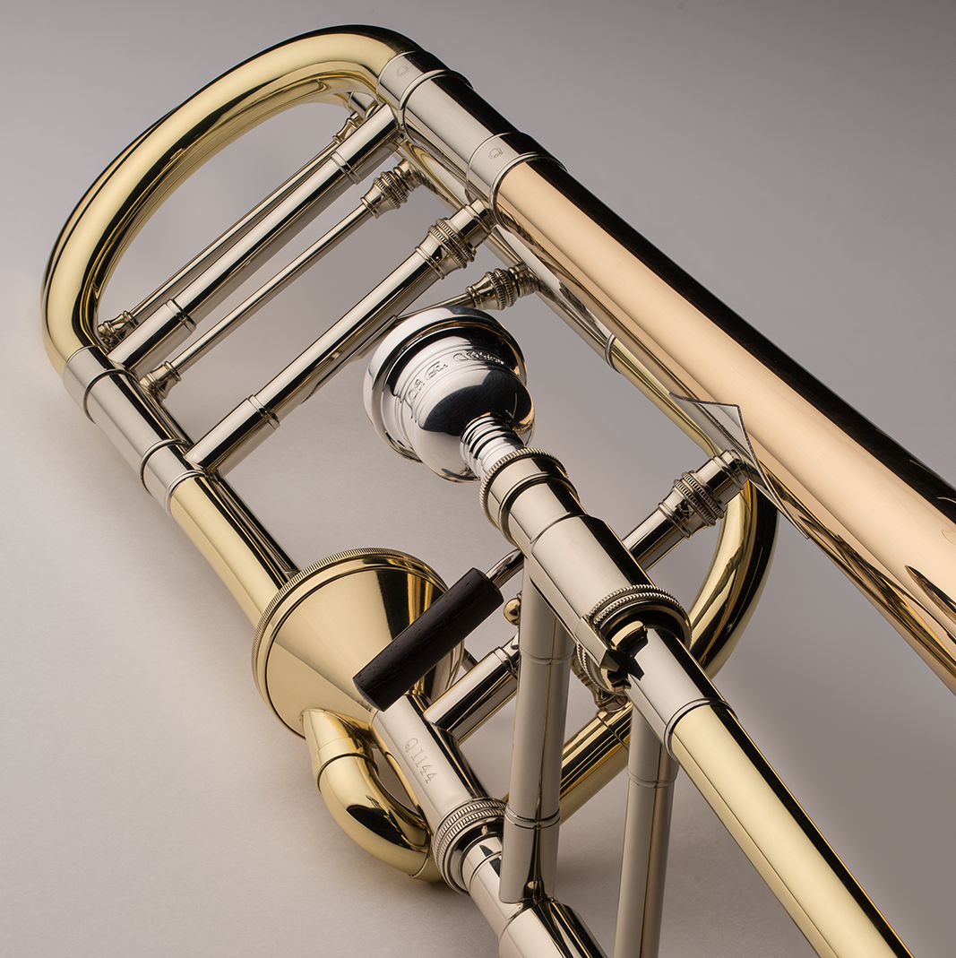 S.E. Shires Q Series TBQ30GA Trombone - Gold Brass Bell, Axial Flow Valve