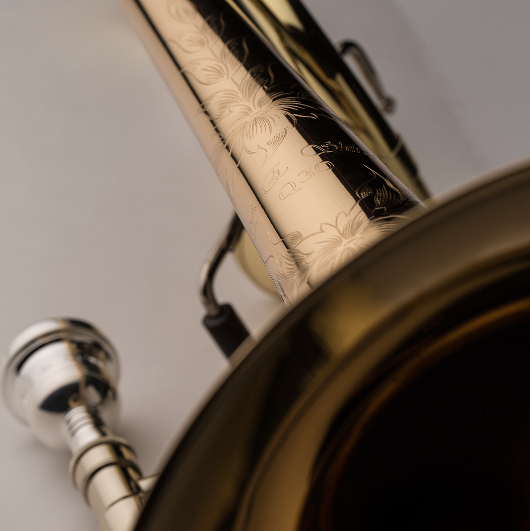 S.E. Shires Q Series TBQ30GA Trombone - Gold Brass Bell, Axial Flow Valve