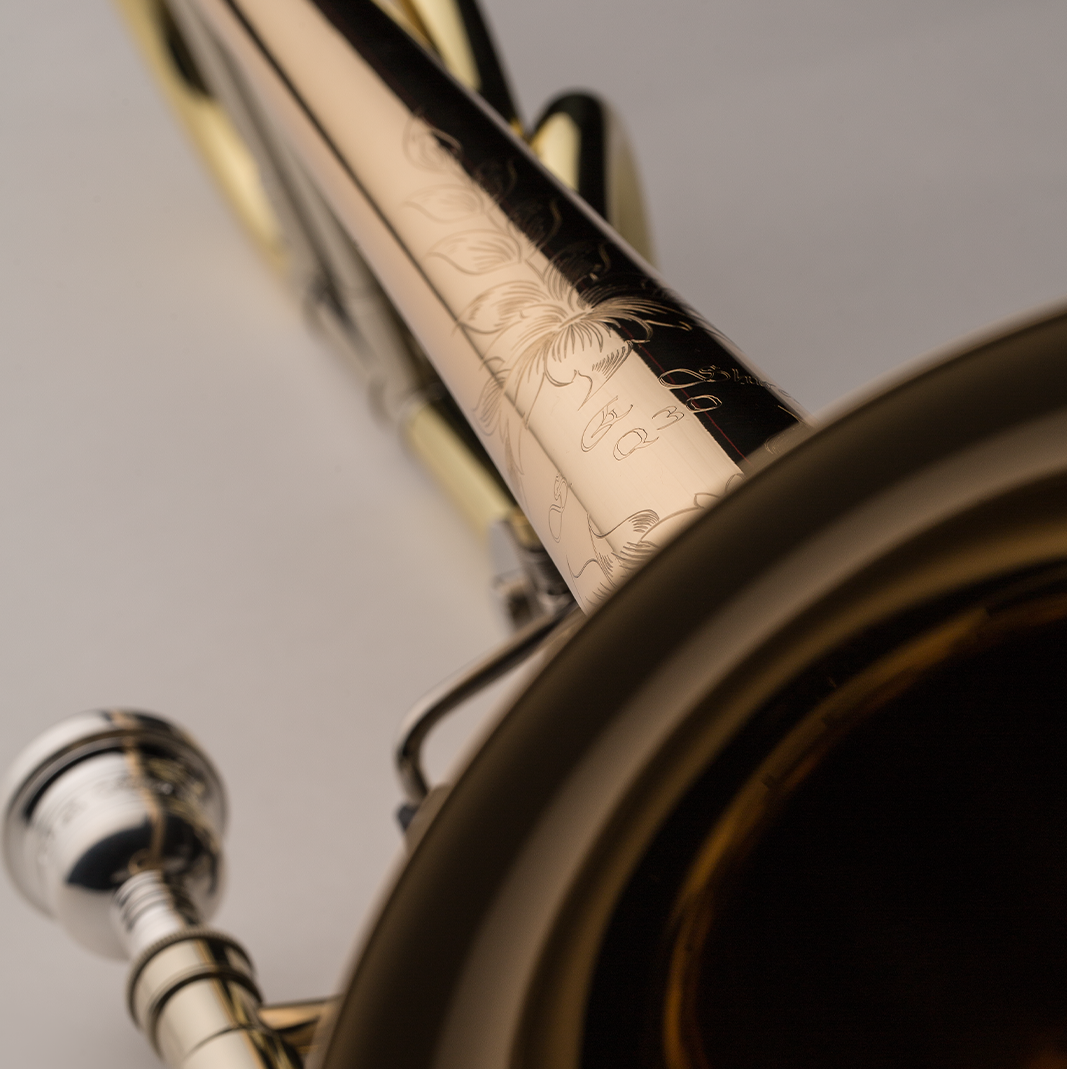 S.E. Shires Q Series TBQ30GR Trombone - Gold Brass Bell, Rotor Valve