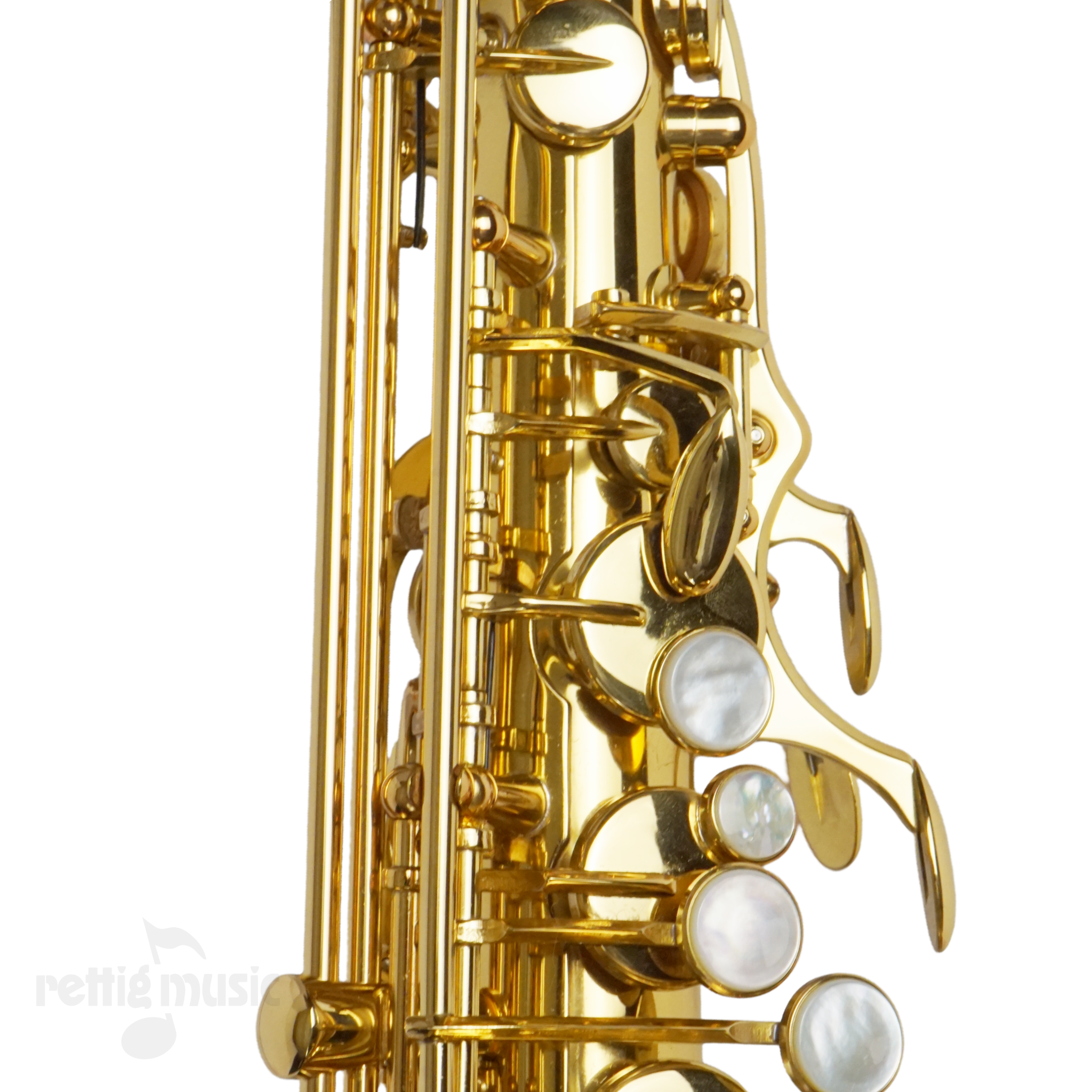 Close-up of Selmer SAS411 Alto Saxophone Keywork