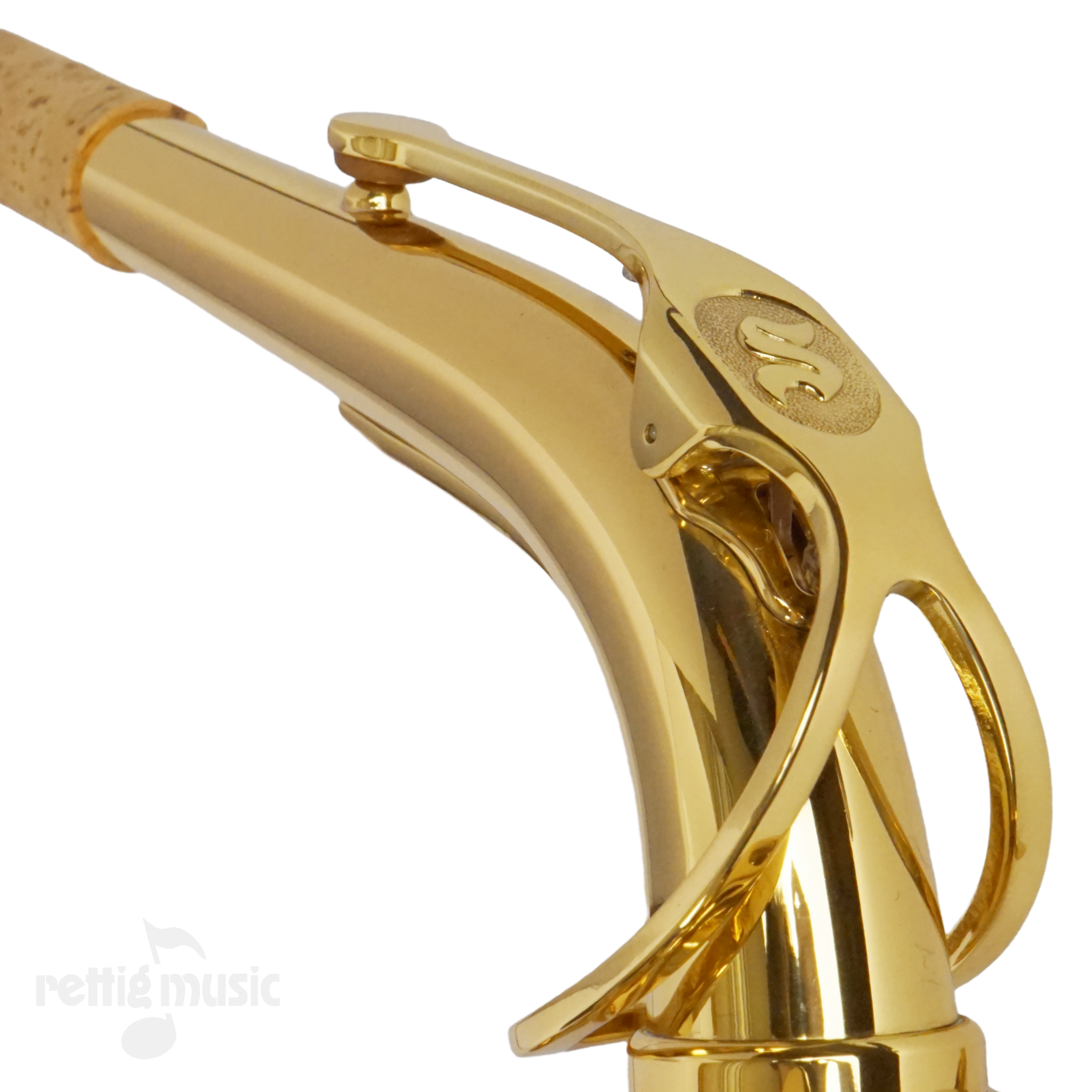 Close-up of Selmer SAS411 Alto Saxophone Neck