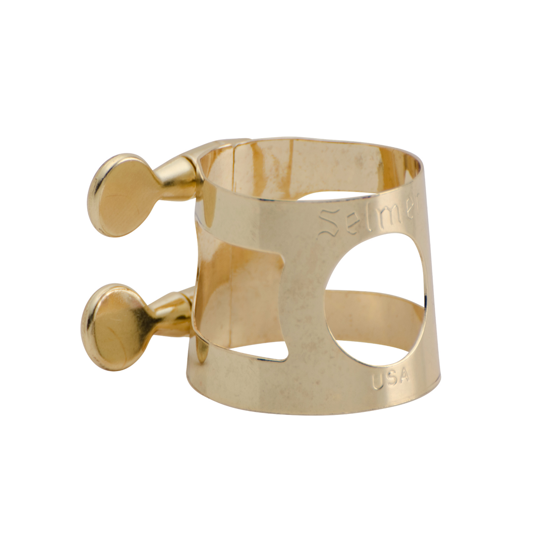 Selmer (USA) Alto Saxophone Ligature - Gold-Lacquered