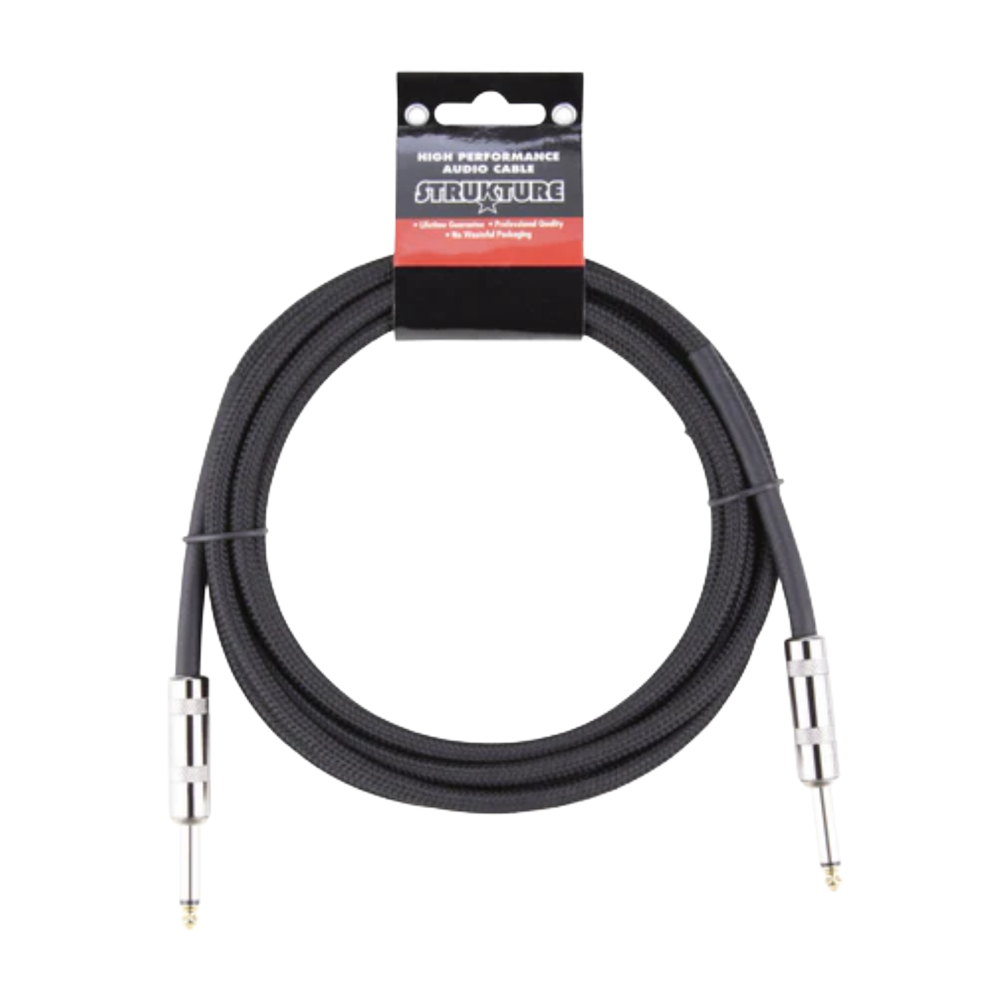 Strukture Instrument Cable - 10' - Black Weave