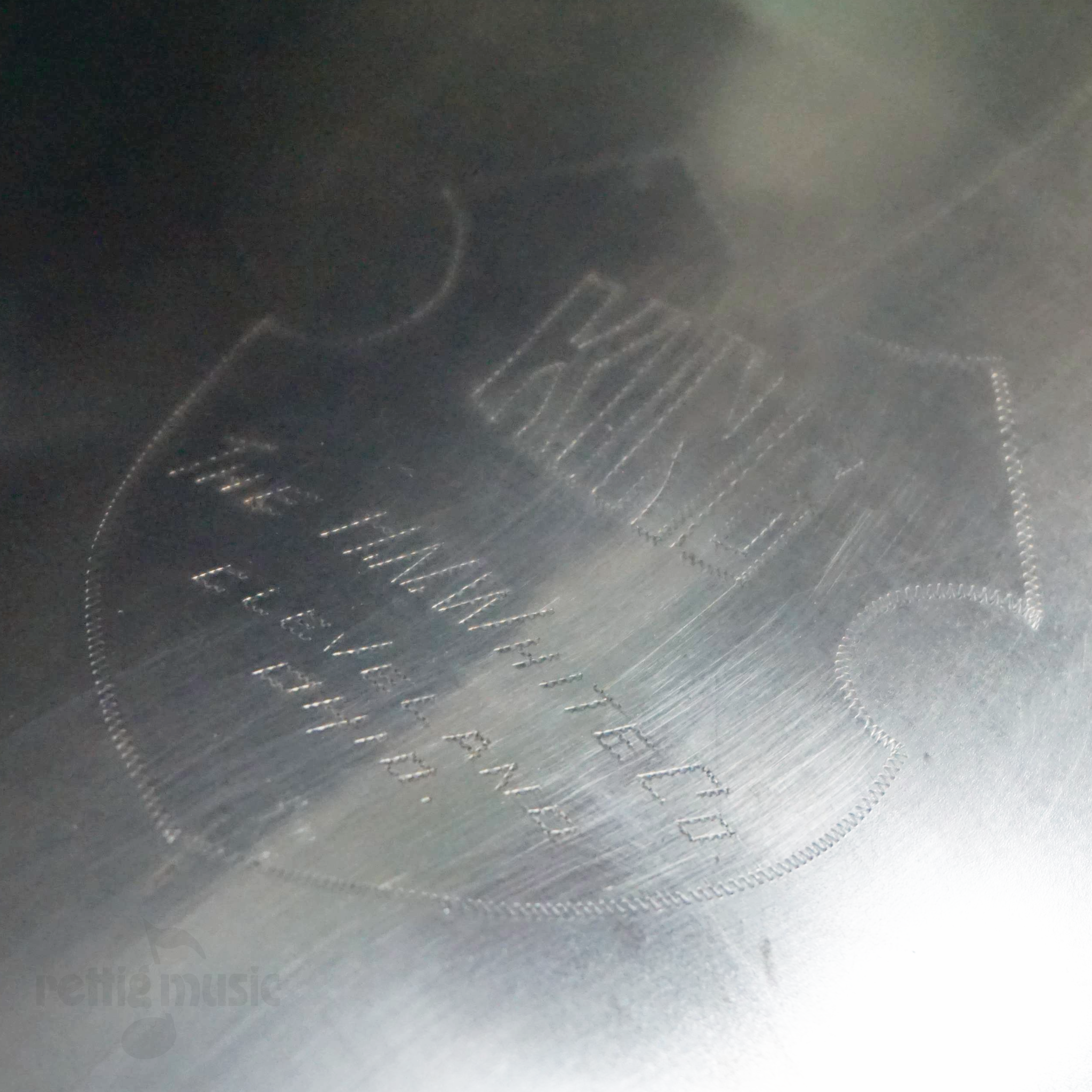 Close Up of Vintage Satin Silver King Baritone