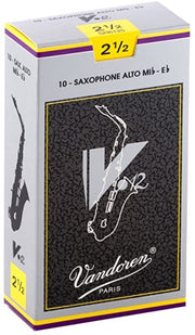 Vandoren V12 Alto Saxophone Reeds - Box of 10 (Strength 2.5-3.5)