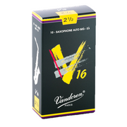 Vandoren V16 Alto Saxophone Reeds - Box of 10 (Strength 2.5-3.5)