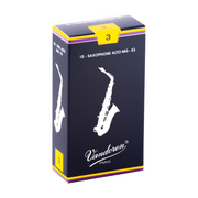Vandoren Traditional Alto Saxophone Reeds - Box of 10 (Strength 2.5-3)
