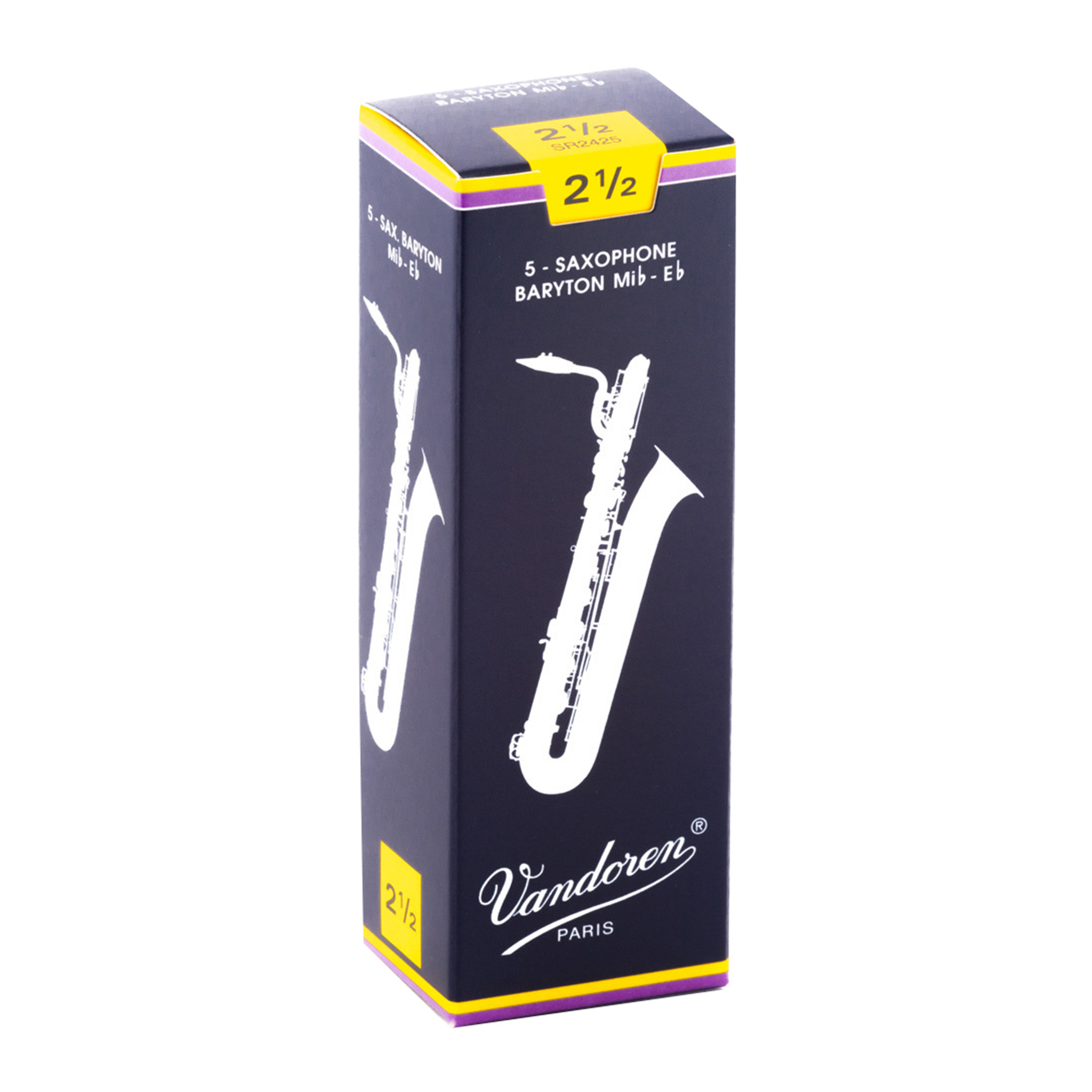 Vandoren Traditional Baritone Saxophone Reeds - Box of 5 (Strength 2-3)