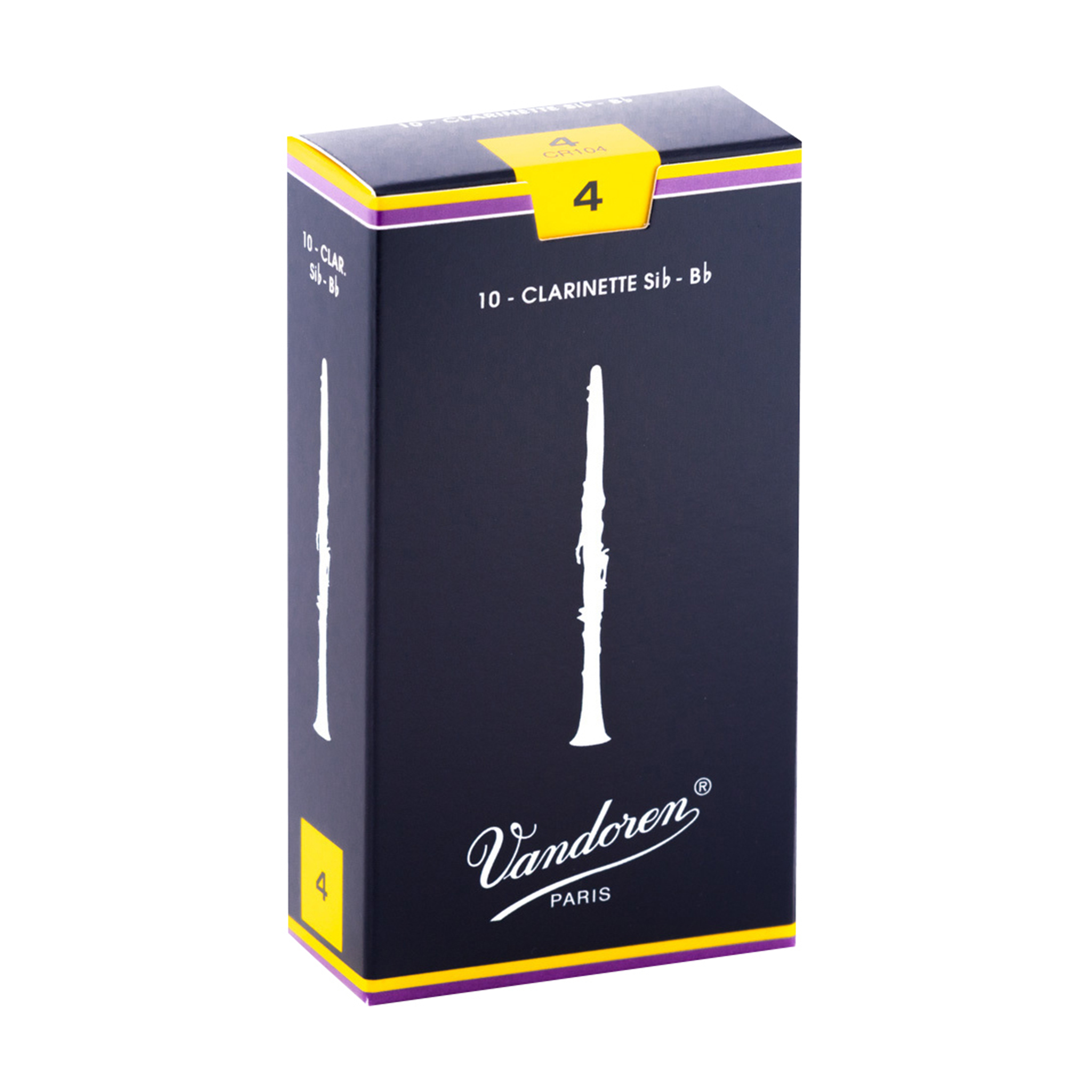 Vandoren Traditional Bb Clarinet Reeds - Box of 10 (Strength 2-4)