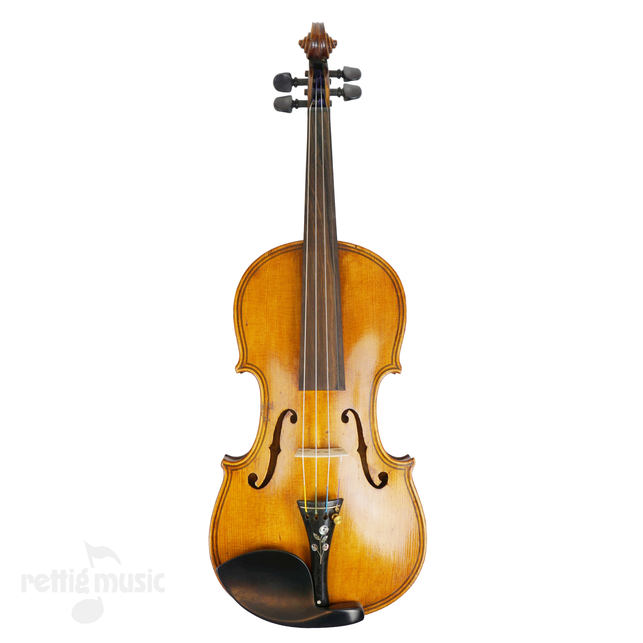 Front View of Vintage Violin
